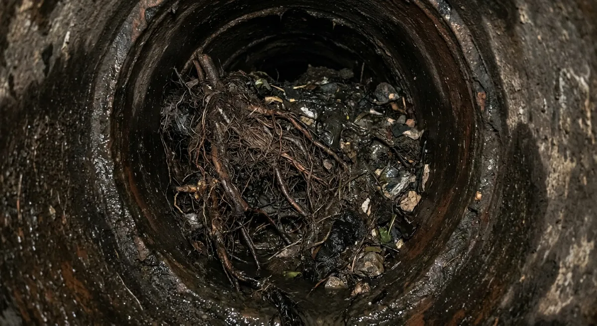 canalisation bouchée