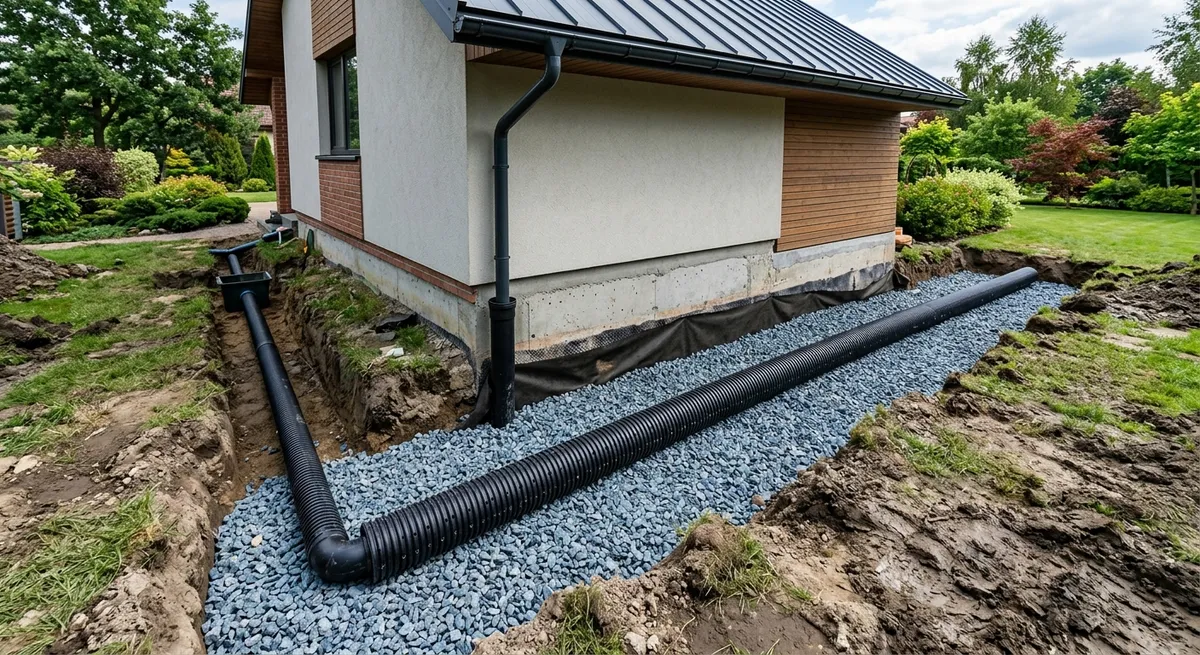 drainage maison terrain humidité