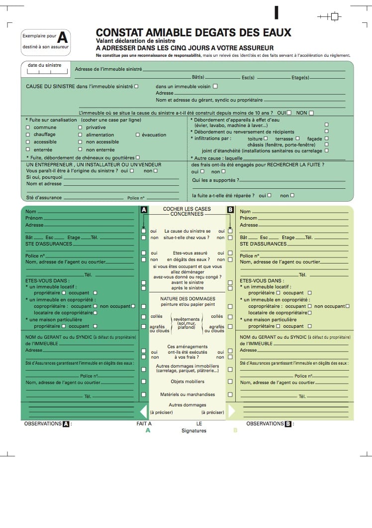 Comment remplir un constat amiable ?